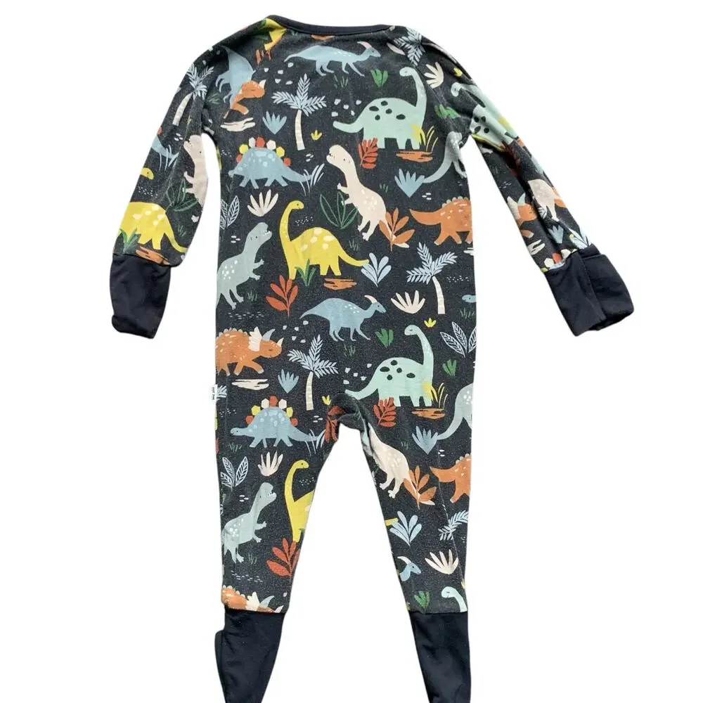 Little Sleepies Jungle Bamboo Zippy in Black